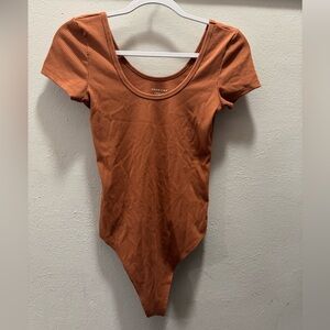 American Eagle Outfitters Rust Bodysuit (S)